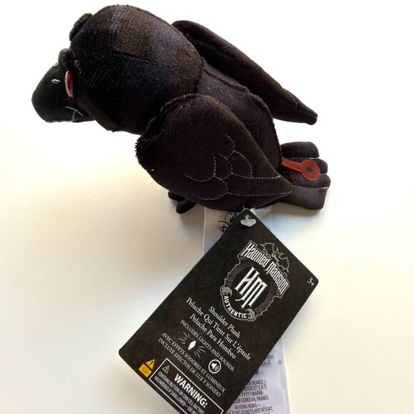 3801 DISNEY PARKS DISNEY HAUNTED MANSION RAVEN CROW WITH RED EYES - Picture 5 of 7